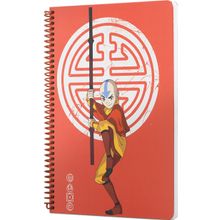 Mabbels DFT-388616 Avatar Aang Kırmızı 80 Yaprak 17x24 cm Spiralli Defter