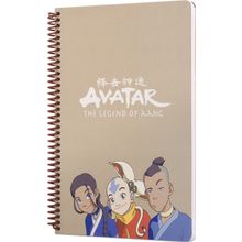 Mabbels DFT-388623 Avatar Katara Sokka Aang Krem 80 Yaprak 17x24 cm Spiralli Defter