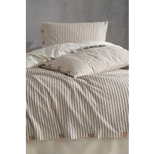 Macas Home Chance %100 Pamuk İpliği Boyalı Yıkamalı Krem 200*220 Çift Kişilik Nevresim Takımı