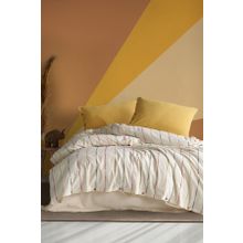 Macas Home Iris %100 Pamuklu Yıkamalı İpliği Boya Vintage Çift Kişilik Nevresim Takım