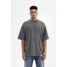 Machinist Basic Super Antrasit Pamuklu Oversize Erkek T-shirt
