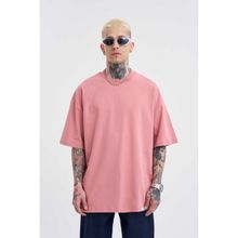 Machinist Basic Super Mercan Pamuklu Oversize Erkek T-shirt