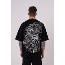 Machinist Premium Aristotales High Siyah Baskılı Oversize Erkek T-shirt