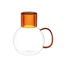 Madame Coco 1400 ml Kulplu Vannes Borosilikat Cam Sürahi