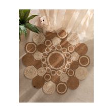 Madame Coco Alsace Naturel/Krem 120 cm Yuvarlak Kilim