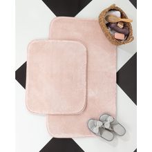 Madame Coco Carol 2'li 60x100 + 50x60 cm Pudra Banyo Paspası
