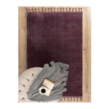 Madame Coco Carol Koyu Mürdüm 120x180 cm Saçaklı Halı