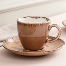 Madame Coco Monde 2 Kişilik Pudra 90 ml Kahve Fincanı Takımı