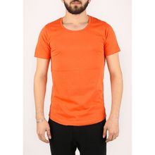 Madmext 2308 Bisiklet Yaka Turuncu Erkek T-shirt
