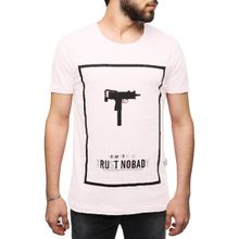 Madmext 2533 Uzi Baskılı Beyaz Erkek T-shirt