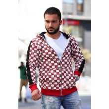 Madmext 2746 Bordo Kapşonlu Erkek Sweatshirt