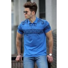 Madmext 3057 Erkek Baskılı Polo Tişört
