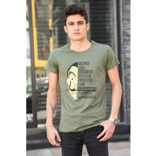 Madmext 4016 Haki Erkek T-shirt