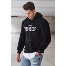 Madmext 4390 Siyah Kapşonlu Erkek Sweatshirt