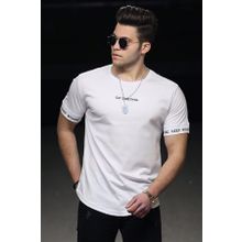 Madmext 4461 Beyaz Erkek T-shirt