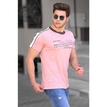 Madmext 4530 Baskılı Pudra Erkek T-shirt