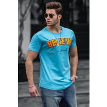 Madmext 4540 Mavi Erkek T-shirt