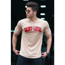 Madmext 4630 Camel Erkek Tişört