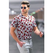 Madmext 4928 Kırmızı Erkek Gömlek