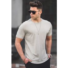 Madmext 4951 Taş Rengi Erkek T-Shirt