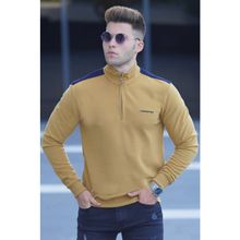 Madmext 5155 Hardal Erkek Sweatshirt