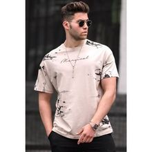 Madmext 5207 Bej Erkek T-shirt