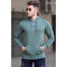 Madmext 5304 Haki Baskılı Erkek Sweatshirt