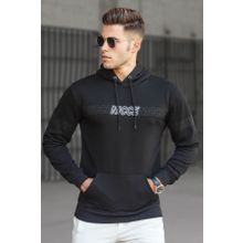 Madmext 5305 Siyah Baskılı Erkek Sweatshirt
