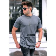 Madmext 5359 Baskılı Füme T-Shirt