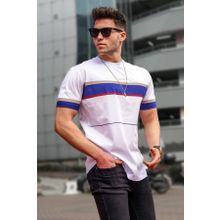 Madmext 5372 Erkek Beyaz T-shirt