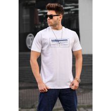 Madmext 5389 Erkek Beyaz T-shirt