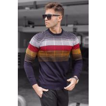 Madmext 5608 Lacivert Bisiklet Yaka Erkek Kazak