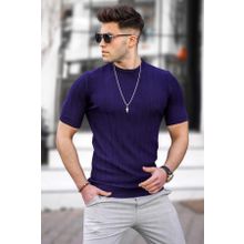 Madmext 5684 Erkek Lacivert T-shirt