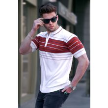 Madmext 5733 Erkek Polo Yaka Fermuarlı Tişört