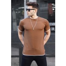 Madmext 5815 Erkek Kahverengi T-shirt
