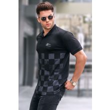 Madmext 5871Desenli Erkek Polo Yaka Tişört