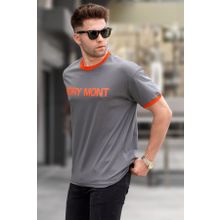 Madmext 5884 Füme Baskılı Regular Fit Erkek T-shirt