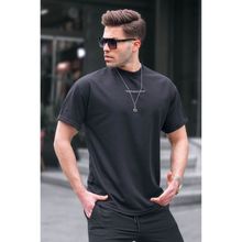 Madmext 6060 Siyah Likralı Basic Erkek T-shirt