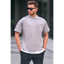 Madmext 6090 Gri Basic Erkek T-shirt