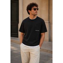 Madmext 6090 Siyah Parçalı Basic Erkek T-shirt