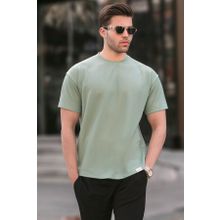Madmext 6099 Mint Yeşili Regular Fit Basic Erkek T-shirt