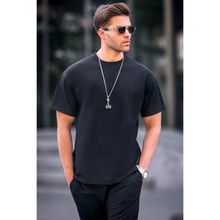 Madmext 6099 Siyah Regular Fit Basic Erkek T-shirt