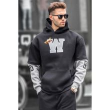 Madmext 6141 Siyah Erkek Sweatshirt