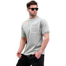 Madmext 6176 Mint Yeşili Cep Detaylı Erkek T-shirt
