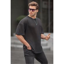 Madmext 6180 Siyah Oversize Erkek T-shirt