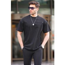 Madmext 6196 Siyah Oversize Erkek T-shirt
