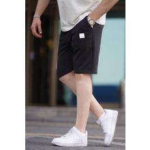 Madmext 6528 Siyah Erkek Basic Şort