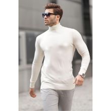 Madmext 6809 Kemik Balıkçı Yaka Erkek Triko Kazak