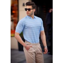 Madmext 6894 Bebe Mavisi Polo Yaka Erkek T-shirt