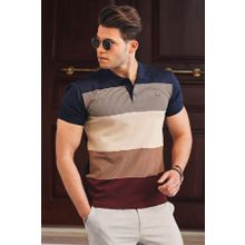 Madmext 9280 Lacivert Polo Yaka Erkek T-shirt